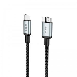 Кабель HOCO Type-C to Micro USB 3.0 excellent speed cable US10 |0.5m, 5Gbps|