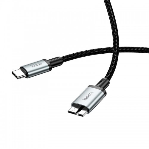 Кабель HOCO Type-C to Micro USB 3.0 excellent speed cable US10 |0.5m, 5Gbps|