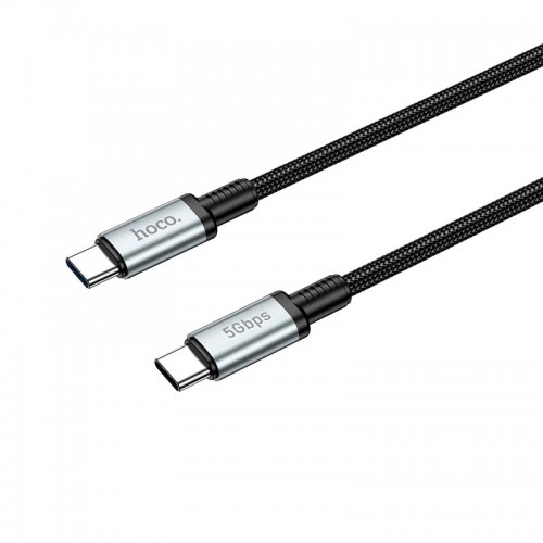 Кабель HOCO Type-C to Type-C USB 3.0 excellent speed cable US10 |0.5m, 3A, 5Gbps|
