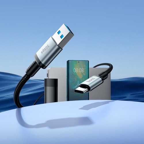 Кабель HOCO USB to Type-C USB 3.0 excellent speed cable US10 |0.5m, 3A, 5Gbps|