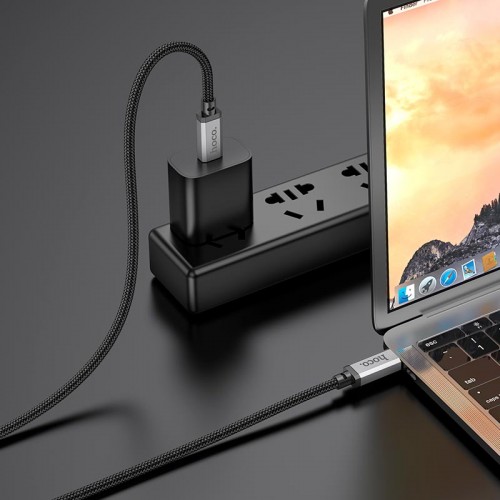 Кабель HOCO USB4 HD high speed data cable US05 |1m, 100W/5A, 8k|
