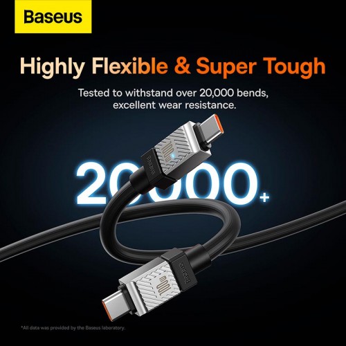 Кабель Baseus Type-C to Type-C CoolPlay Series Fast Charging Cable |1m, 100W| black