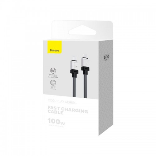 Кабель Baseus Type-C to Type-C CoolPlay Series Fast Charging Cable |1m, 100W| black