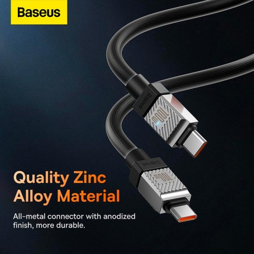 Кабель Baseus Type-C to Type-C CoolPlay Series Fast Charging Cable |1m, 100W| black