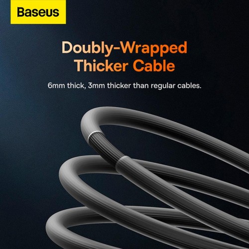 Кабель Baseus Type-C to Type-C CoolPlay Series Fast Charging Cable |1m, 100W| black