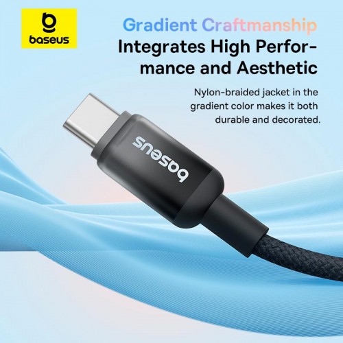 Кабель Baseus Discolor Series Fast Charging Cable USB-C to USB-C |100W, 1m|