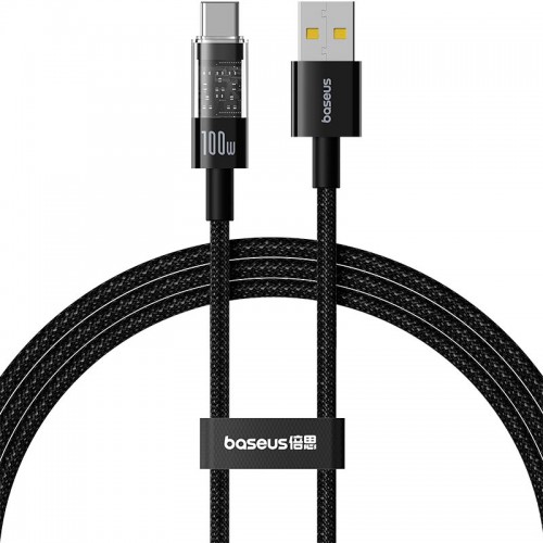 Кабель Baseus Gem Fast-Charging Data Cable USB to USB-C |100W/6A, 1m| black