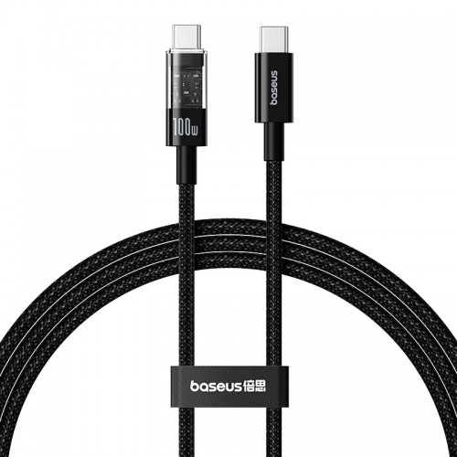 Кабель Baseus Gem Fast-Charging Data Cable USB-C to USB-C |100W, 1m| black