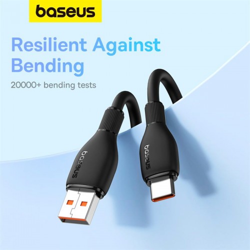Кабель Baseus Type-C Pudding Series Fast Charging Cable |100W/6A, 1.2m| black