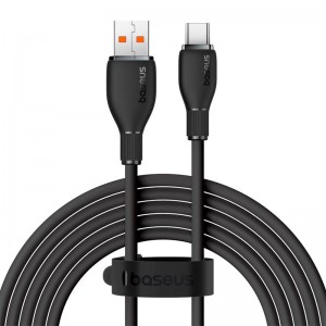 Кабель Baseus Type-C Pudding Series Fast Charging Cable|100W/6A, 2m| black