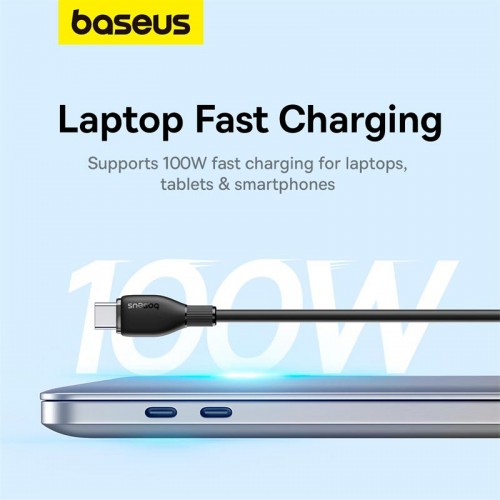 Кабель Baseus Type-C to Type-C Pudding Series Fast Charging Cable |100W, 1.2m| black