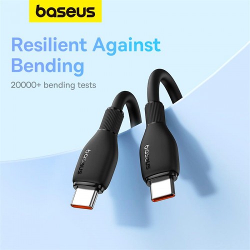 Кабель Baseus Type-C to Type-C Pudding Series Fast Charging Cable |100W, 1.2m| black