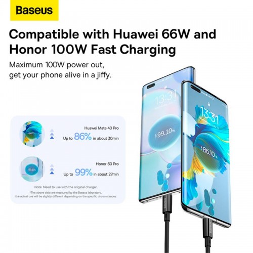 Кабель Baseus Superior Series Fast Charging Data Cable USB to Type-C |100W/6A, 1m|