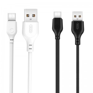 Кабель XO Type-C Bell usb cable (50 pcs/Bottle) NB103 |1m, 2.1A| black-white