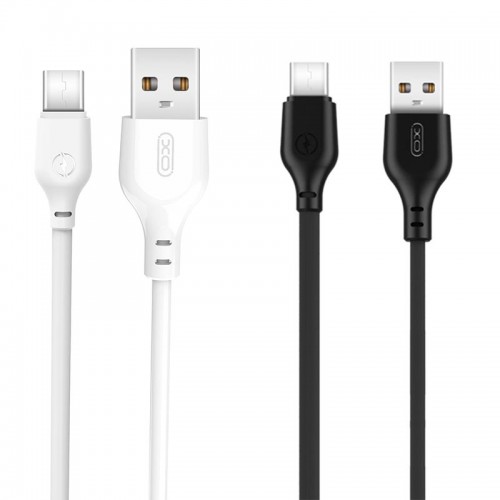 Кабель XO Type-C Bell usb cable (50 pcs/Bottle) NB103 |1m, 2.1A| black-white