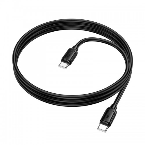 Кабель HOCO Type-C to Type-C Surpass charging data cable X115 |1m, 60W/3A| white