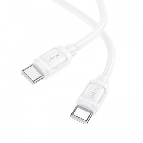 Кабель HOCO Type-C to Type-C Surpass charging data cable X115 |1m, 60W/3A| white