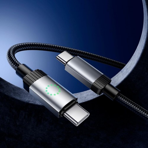 Кабель HOCO Type-C до Type-C Star charging data cable X117 |1m, 60W| black