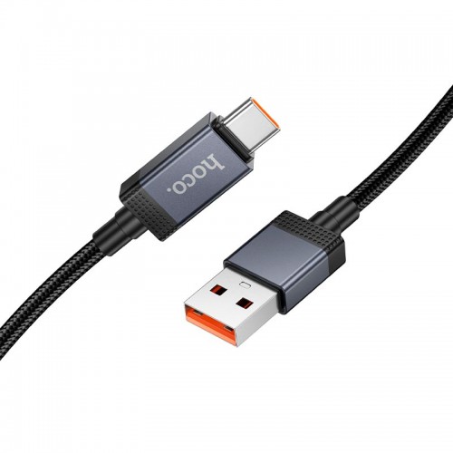 Кабель HOCO Type-C Generic charging data cable with display X118 |1m, 5A| black