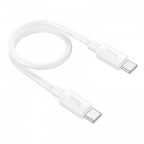 Кабель HOCO Type-C до Type-C Hyper fast charging data cable X96 |0,25m, 60W/3A| white