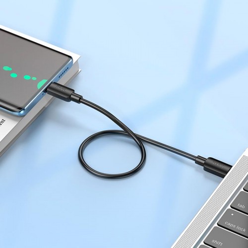 Кабель HOCO Type-C до Type-C Hyper fast charging data cable X96 |0,25m, 60W/3A| white