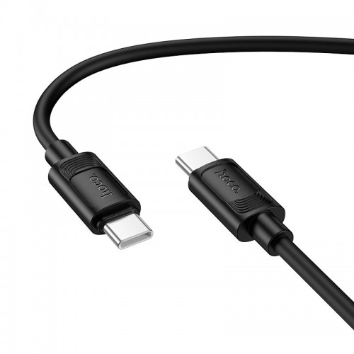 Кабель HOCO C to C Benefit 60W silicone charging data cable X122 |1m, 60W| black
