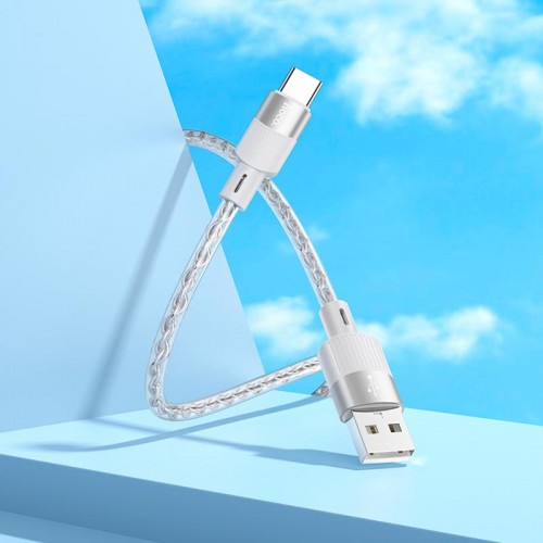 Кабель HOCO Type-C Crystal junction silicone charging data cable X99 |1m, 3A|