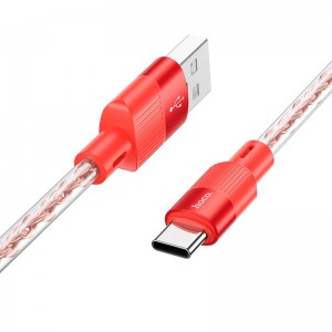 Кабель HOCO Type-C Crystal junction silicone charging data cable X99 |1m, 3A|