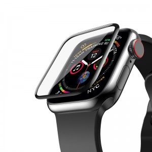 Захисне скло Hoco для Apple Watch 4 40mm curved high-definition silk screen black