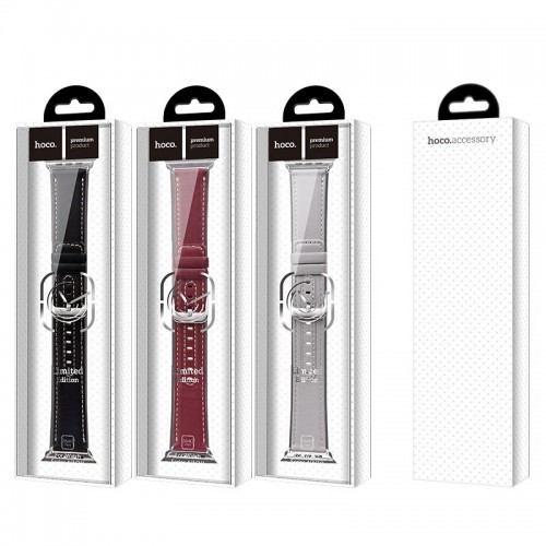 Кожаный ремешок для Apple Watch Series 4 HOCO Duke series WB04 |40mm|