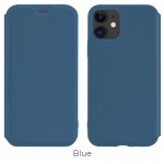 Чохол Hoco Colorful series liquid silicone для Phone11 blue
