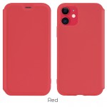 Чохол Hoco Colorful series liquid silicone для Phone11 red