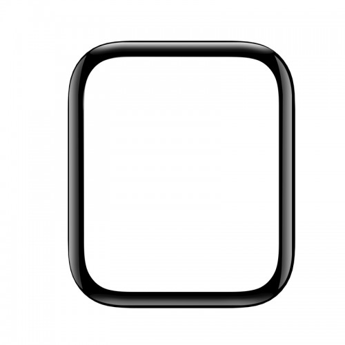 Захисне скло BASEUS 0.2 mm для Apple Watch 38mm serise 1-2-3 Full-screen curved tempered glass soft screen (SGAPWA4-E01) black