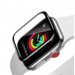 Защитное стекло BASEUS 0.2 мм для Apple Watch 42mm серии 1-2-3 Полноэкранное изогнутое закаленное стекло мягкий экран (SGAPWA4-F01) черное