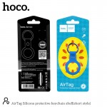 Чохол-брелок для Apple AirTag Hoco Silicone protective keychain shell (short style) Sapphire-blue