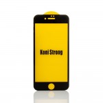 Защитное стекло KONI STRONG Premium Arc Design для Iphone 7/8 |0.3mm| (пакет с пенной прокладкой) черное