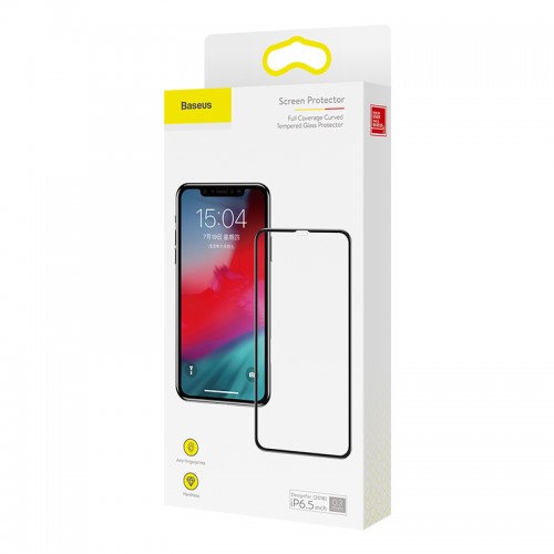 Захисне скло BASEUS для Iphone XS Max / 11pro Max Full Coverage Curved 0.3 mm (SGAPIPH65-KC01) black
