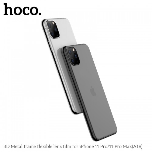 Захисне скло HOCO 3D Metal для камери iPhone 11 Pro / 11 Pro Max (A18) black