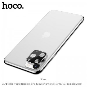 Захисне скло HOCO 3D Metal для камери iPhone 11 Pro / 11 Pro Max (A18) silver