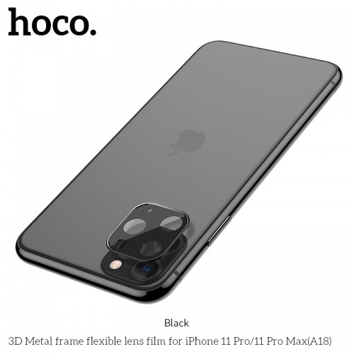 Захисне скло HOCO 3D Metal для камери iPhone 11 Pro / 11 Pro Max (A18) silver