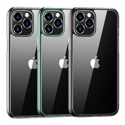 Чохол USAMS Glass Case для iPhone 12 Mini 5.4 " Minni Series US-BH611 transparent-green