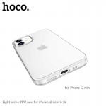Чохол Hoco Light series TPU case для iPhone 12 mini 5.4" transparent
