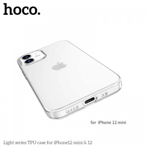 Чохол Hoco Light series TPU case для iPhone 12 mini 5.4" transparent