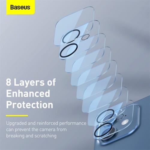 Захисне скло BASEUS Full-frame Lens Film для камери iPhone 12 mini 5.4 " (2pcs/pack) (SGAPIPH54N-AJT02) transparent