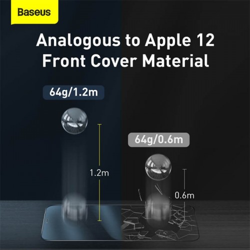 Захисне скло BASEUS 0.3 mm Full-glass Super porcelain crystal Tempered Glass Film для Iphone 12 Mini |2pcs| (SGAPIPH54N-LI02) transparent