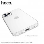 Чохол Hoco Light series TPU case для iPhone 12 Pro MAX 6.7" transparent