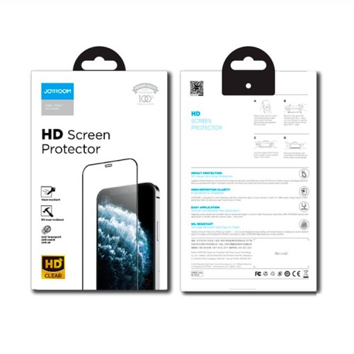 Захисне скло JOYROOM Tempered Film 2.5 D Full Screen (HD) для iPhone 12 Pro Max 6.7 " JR - PF597 black