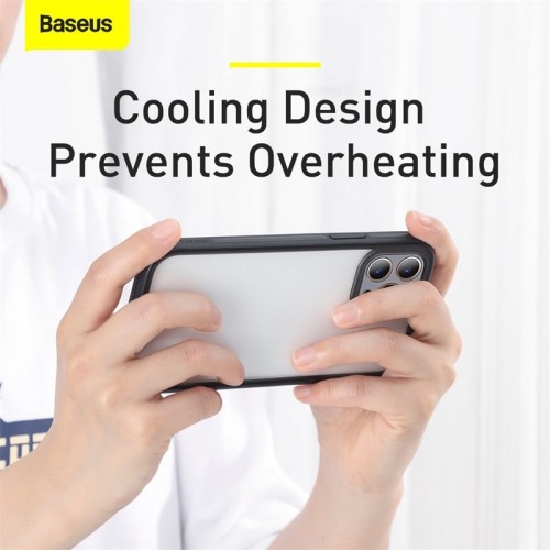 Чохол BASEUS Camera Lens Protector Frame Case Для Iphone 12 Pro Max (FRAPIPH67N-02) white