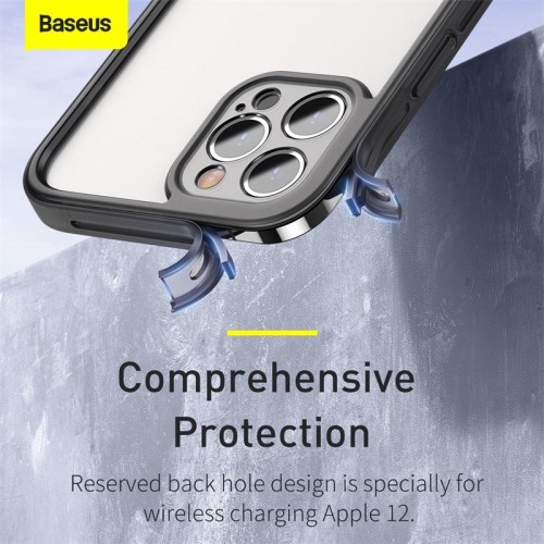 Чохол BASEUS Camera Lens Protector Frame Case Для Iphone 12 Pro (FRAPIPH61P-02) white
