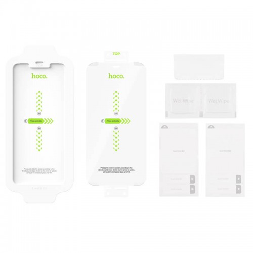 Захисне скло Easy stick HD tempered film set для iPhone 12/12 Pro (2pcs+1 Film tool) |A22| transparent